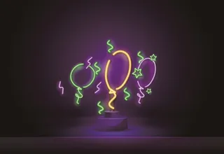 简约霓虹灯图片