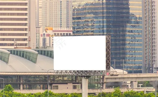 城市高炮展示摄影高清图片