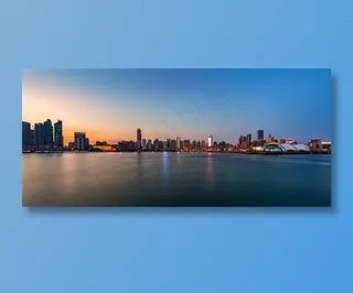 城市全景图素材