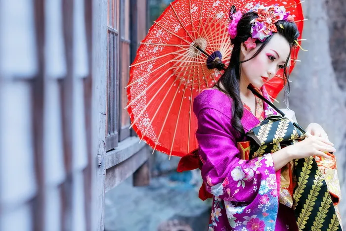 振袖和服美女图片