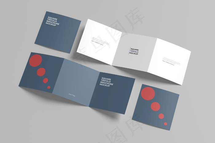 折页 样机  三折页 智能贴图 折页样机 三折页模板 三折页样机 