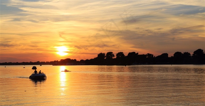 醉美夕阳摄影素材