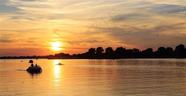 醉美夕阳摄影素材