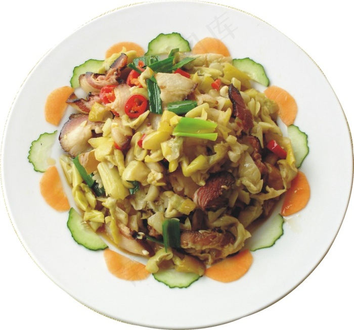 0335黄瓜皮炒腊肉