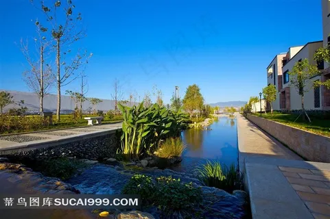 房地产水景景观别墅