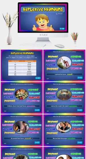 卡通清新PPT游戏PPT模板预览图