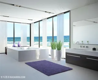 高档奢华浴室装修高清图