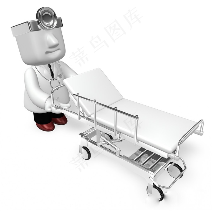 推着病床的医生