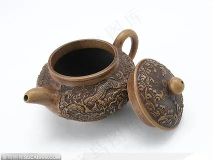 中华传统工艺品-龙纹紫砂壶