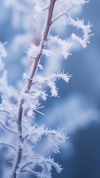 极简下雪雪景冬天背景