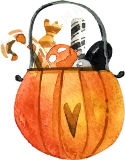 卡通万圣节节日糖果