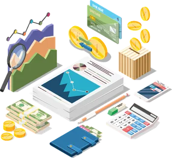 办公卡通互联网经济科技kv主视觉素材