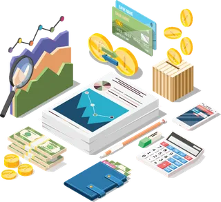 办公卡通互联网经济科技kv主视觉素材