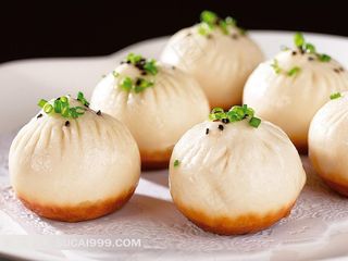 鲜虾生煎包主食