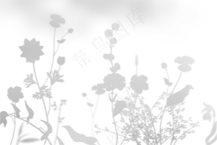 手绘花卉背景免抠素材