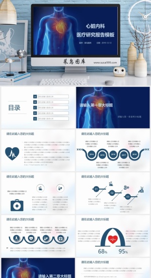 医疗行业  中医  医疗研究报告 PPT模板预览图