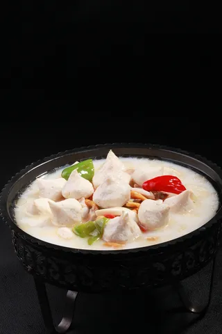 锅仔杂菌蟹粉球 (2)