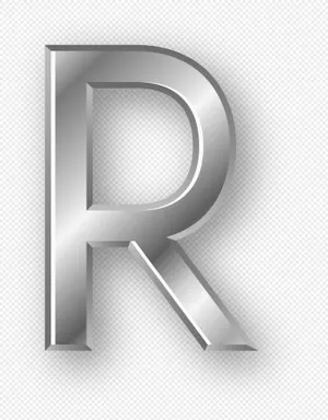 字母R PNG免抠
