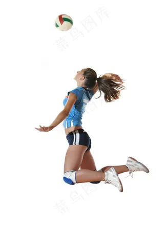 跳起来的国外美女