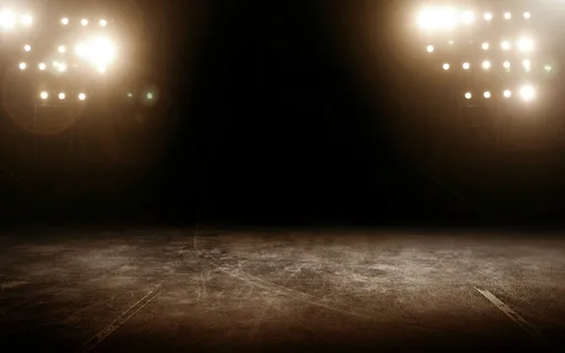 夜晚场地灯光光晕背景