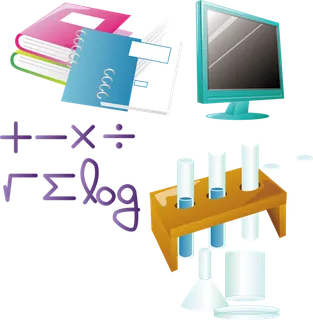 化学试剂电脑书本卡通简笔少儿兴趣班