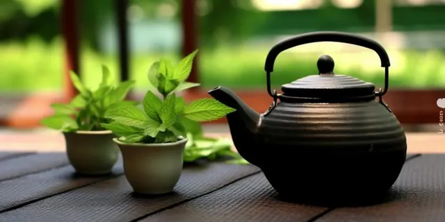 茶壶植物自然意境背景 茶壶植物自然意境背景