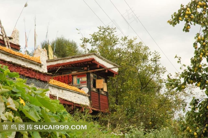 中国民居甲居嘉绒藏寨景观