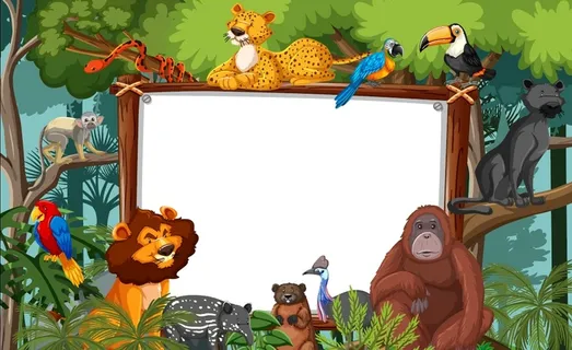 板模板与野生动物在动物园