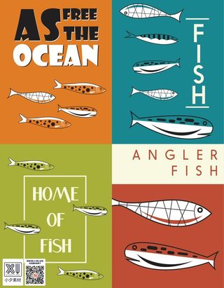 深海鱼类场景插画 (7)