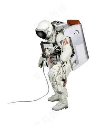 背着空气压缩包的宇航员高清图片