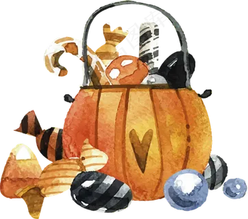 卡通万圣节节日糖果