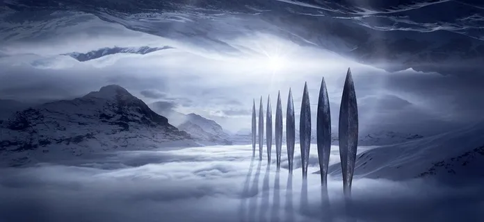 冬天高山背景风景 冬天高山背景风景