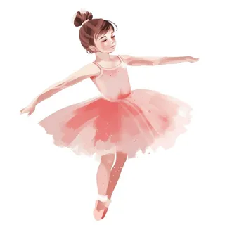 跳芭蕾舞的女孩免抠