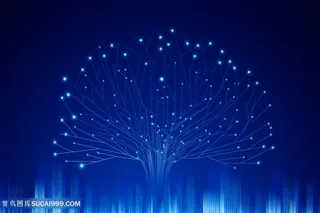 蓝色电子信息技术商务网络