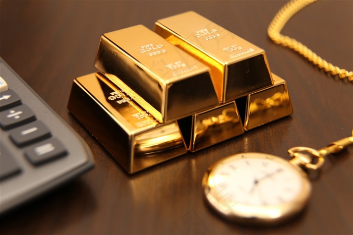 商务金砖金条素材