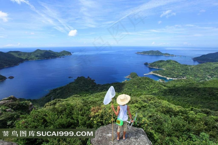 眺望大自然风景