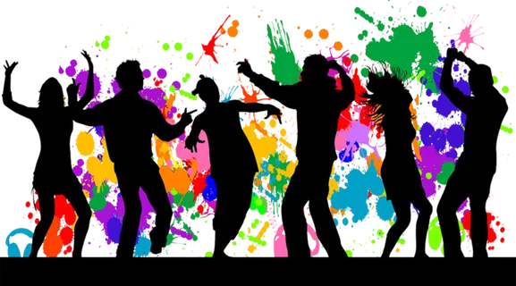 舞蹈彩粉剪影 舞蹈彩粉剪影