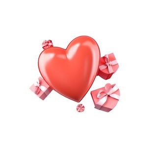 情人节520爱心礼物礼盒浪漫免抠