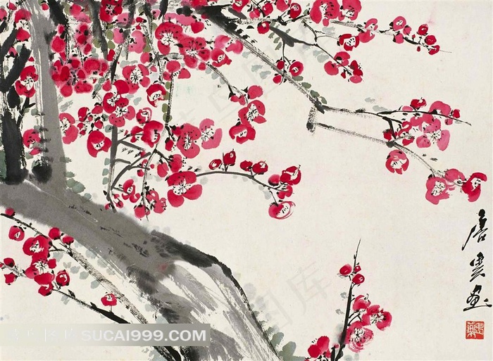 梅花设计素材模板