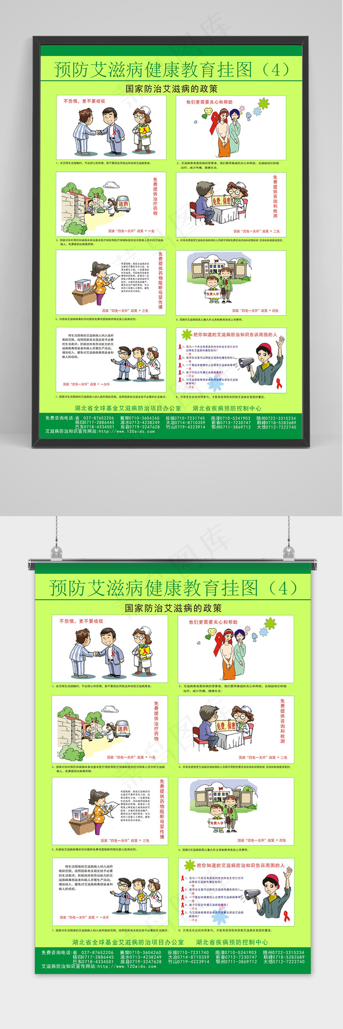 世界艾滋病预防艾滋病宣传展板cdr矢量模版下载
