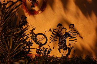 体育运动人物墙壁绘画图片