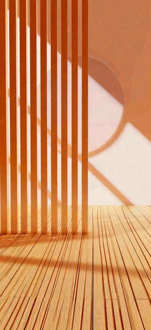 创意简约室内背景，圆形矩形光照