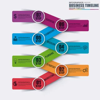 ppt素材3d数据图表模板可视化图形统计标签矢量图标模型ai源文件