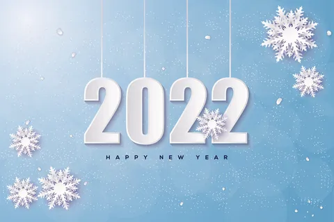 2022创意艺术字体新年虎年圣诞节数字立体质感文字AI矢量设计素材