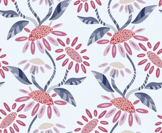 花卉唯美手绘花朵面料纹理手机壳布料面料印花服装矢量图案素材