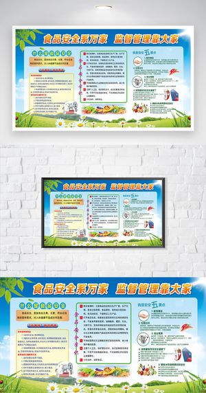 传统食品安全知识展板图片