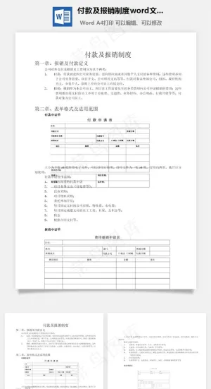 付款及报销制度word文档