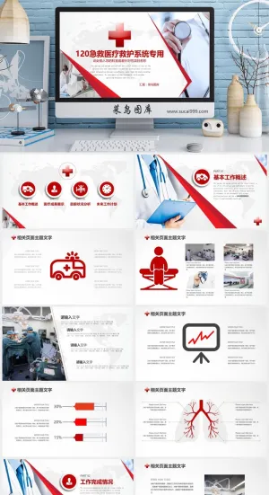 医疗护理 工作计划总结 PPT模板预览图