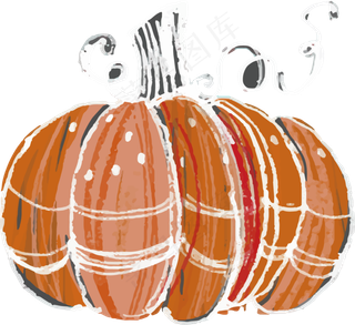 万圣节节日卡通手绘素材南瓜