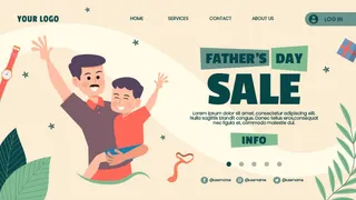 父亲节促销网页